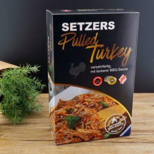 Pulled Turkey mit BBQ-Sauce – 500 g