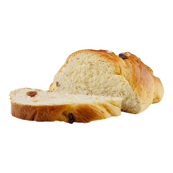 Hefezopf mit Rosinen